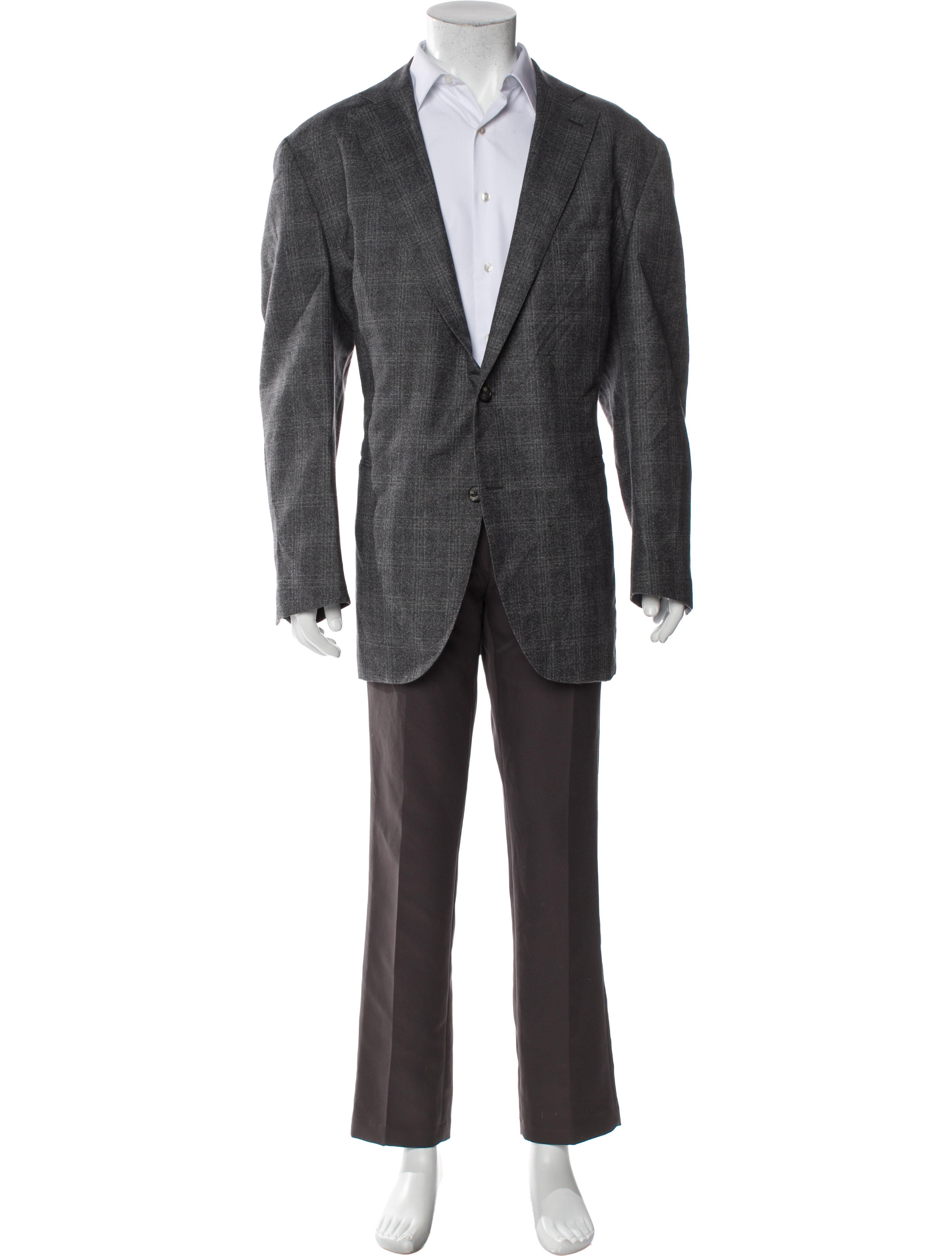 Suitsupply Wool Plaid Print Blazer
