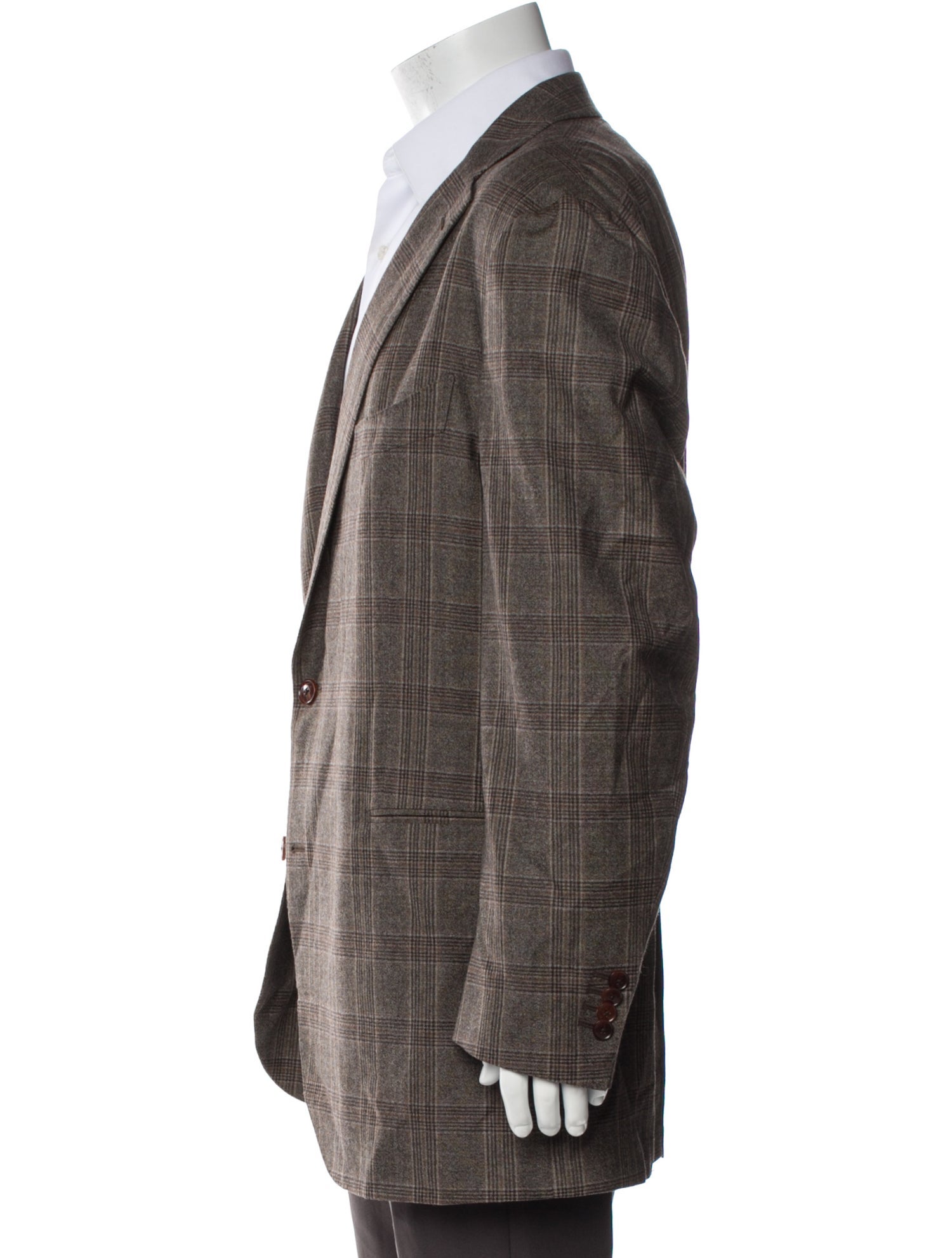 Suitsupply Wool Plaid Print Blazer
