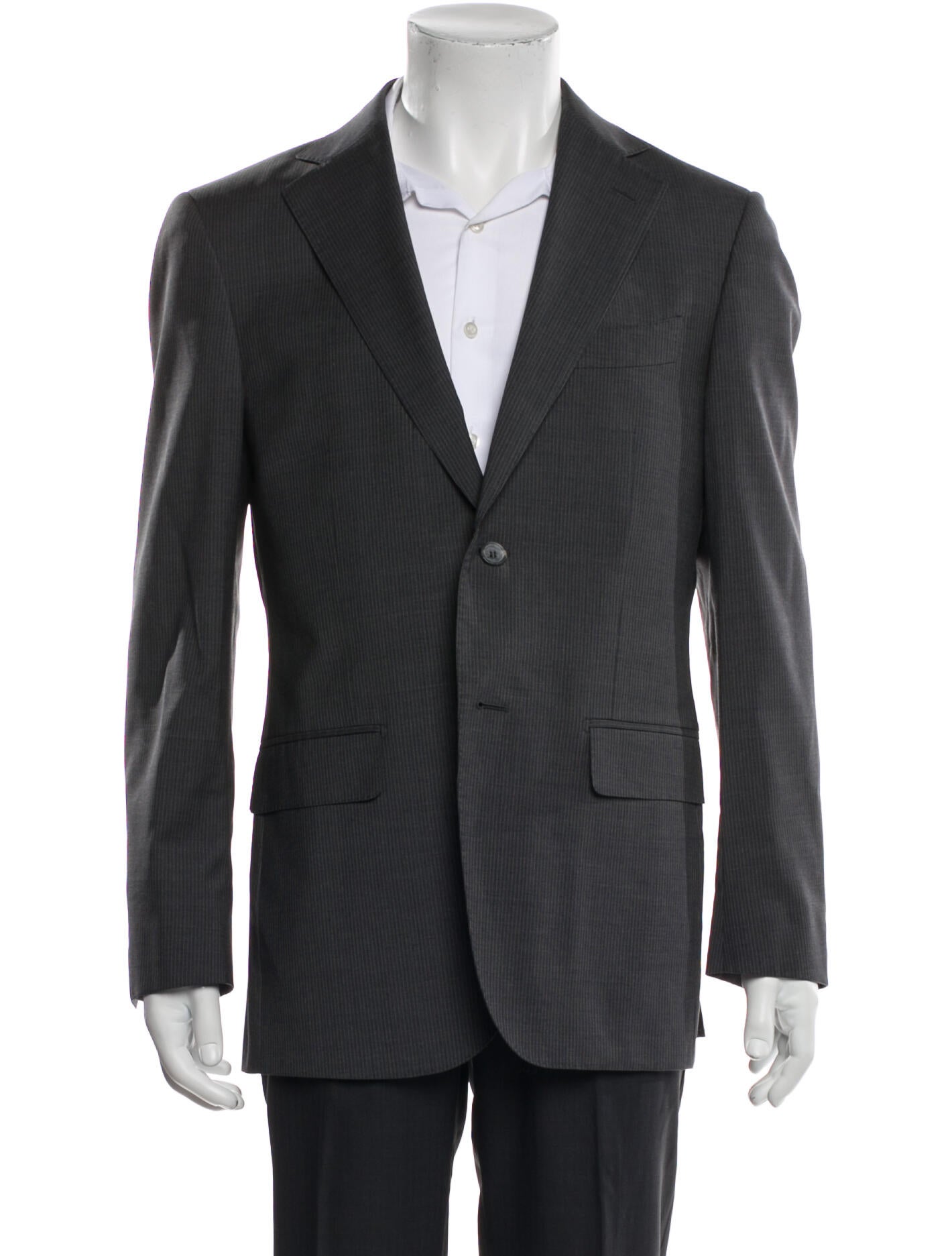 Suitsupply Men's Grey Pinstripe Blazer