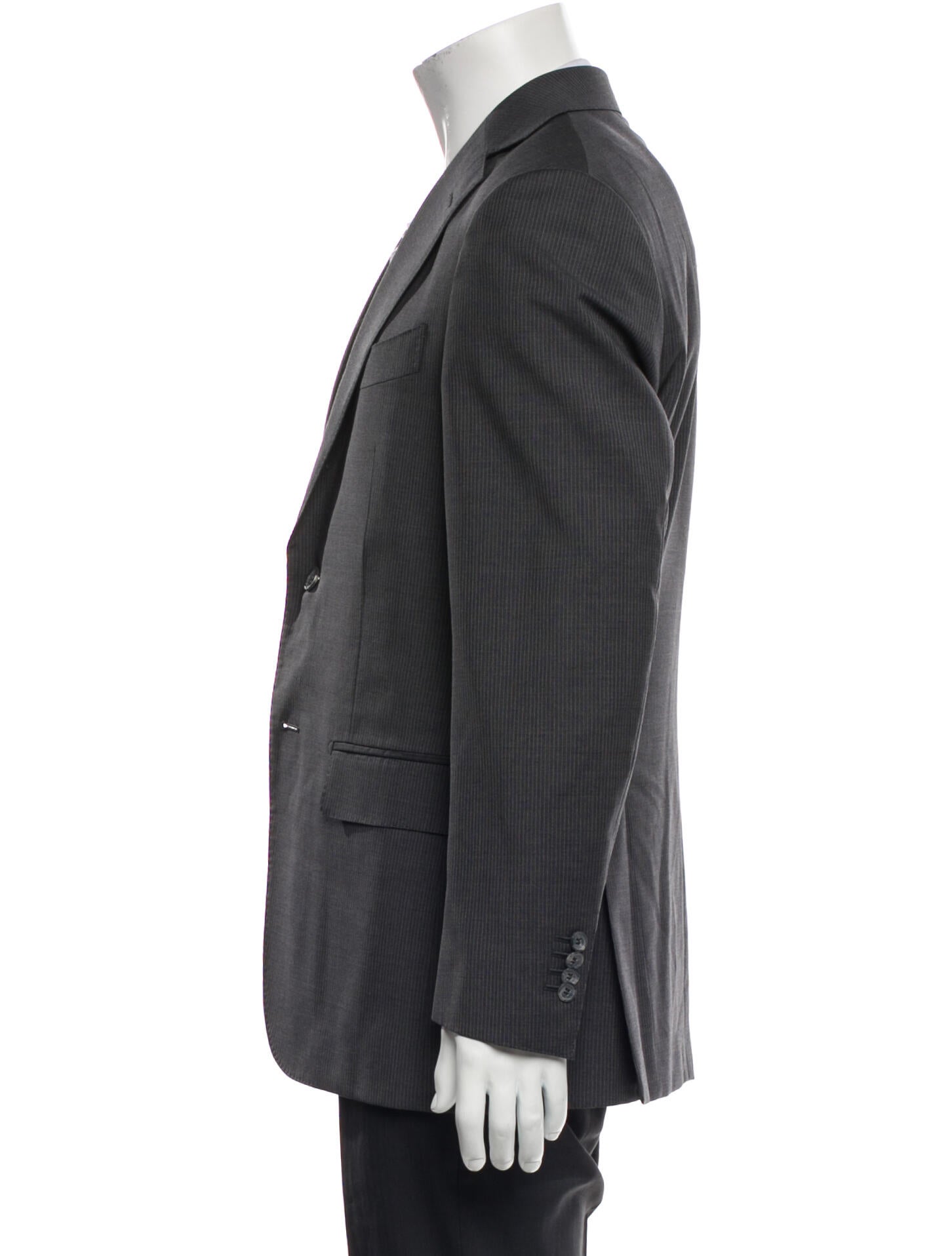 Suitsupply Men's Grey Pinstripe Blazer