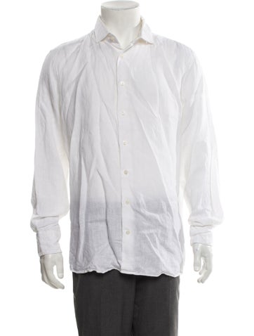 Suitsupply Dress Shirts Linen Long Sleeve Tuxedo Shirt Us17.5, It44 | XXL