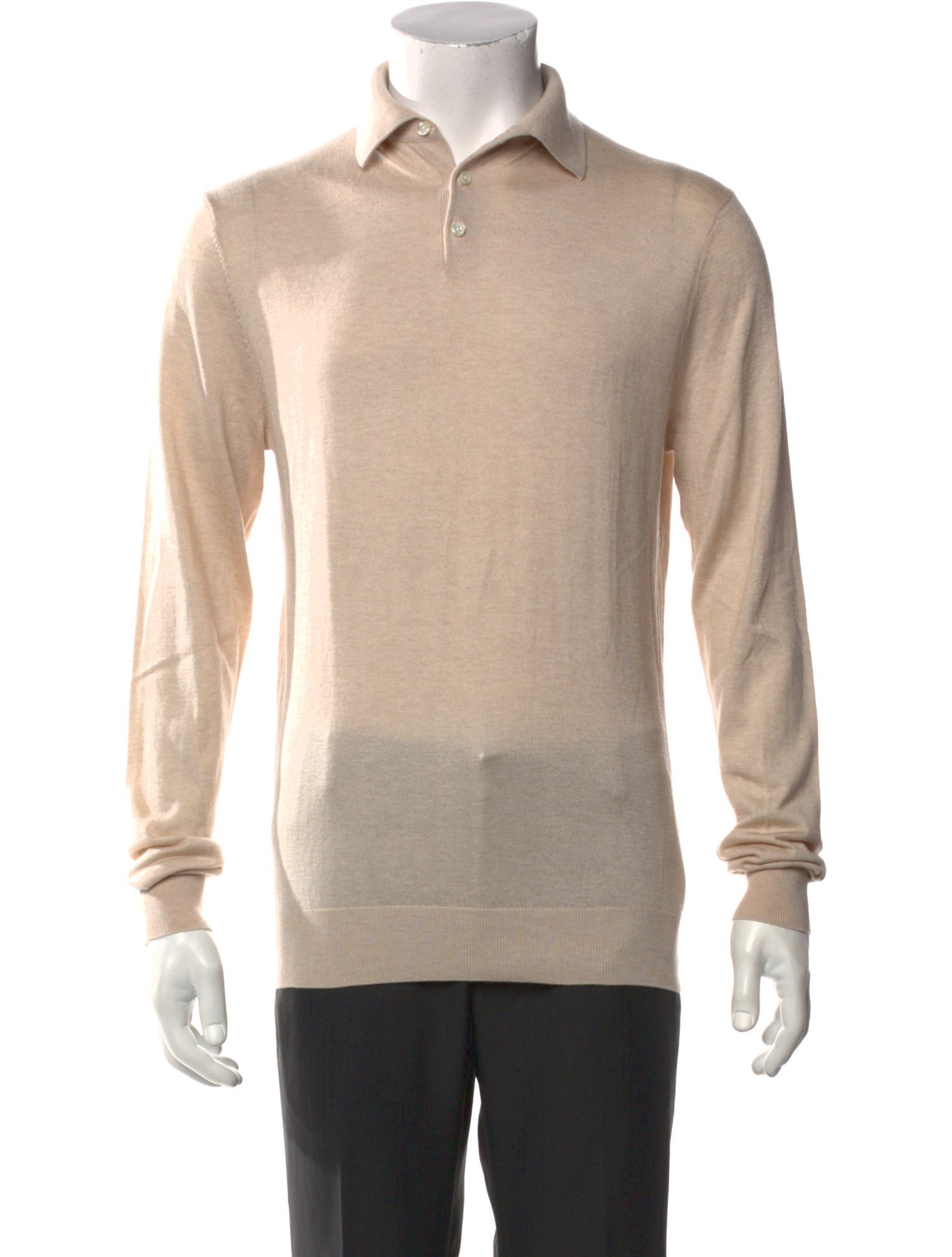 Suitsupply Silk Collar Polo Sweater