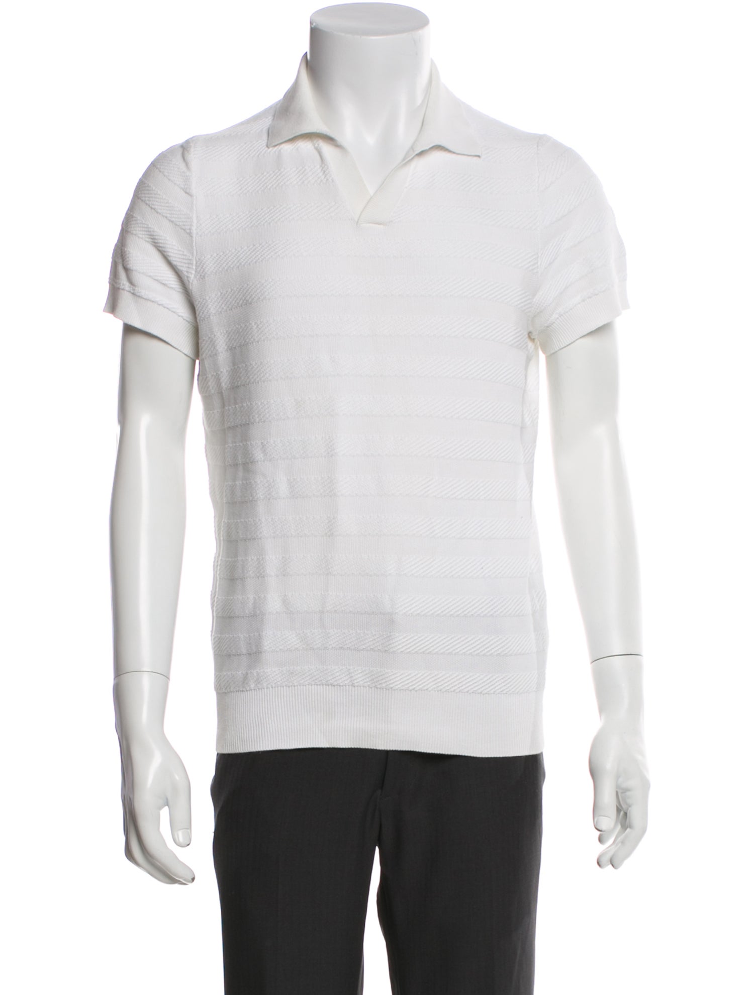 Suitsupply V-Neck Short Sleeve Polo Shirt