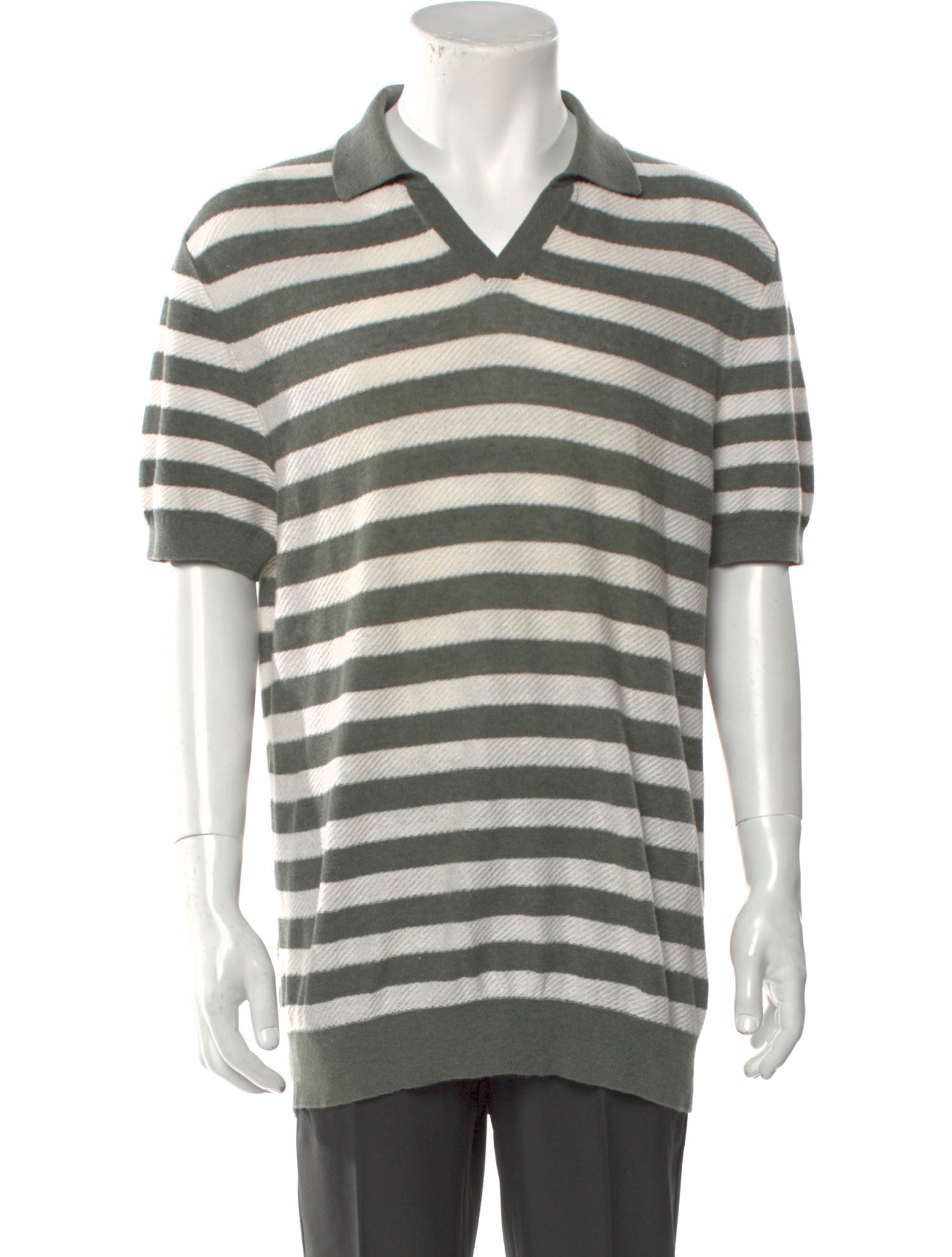 Suitsupply Striped Collar Polo Shirt