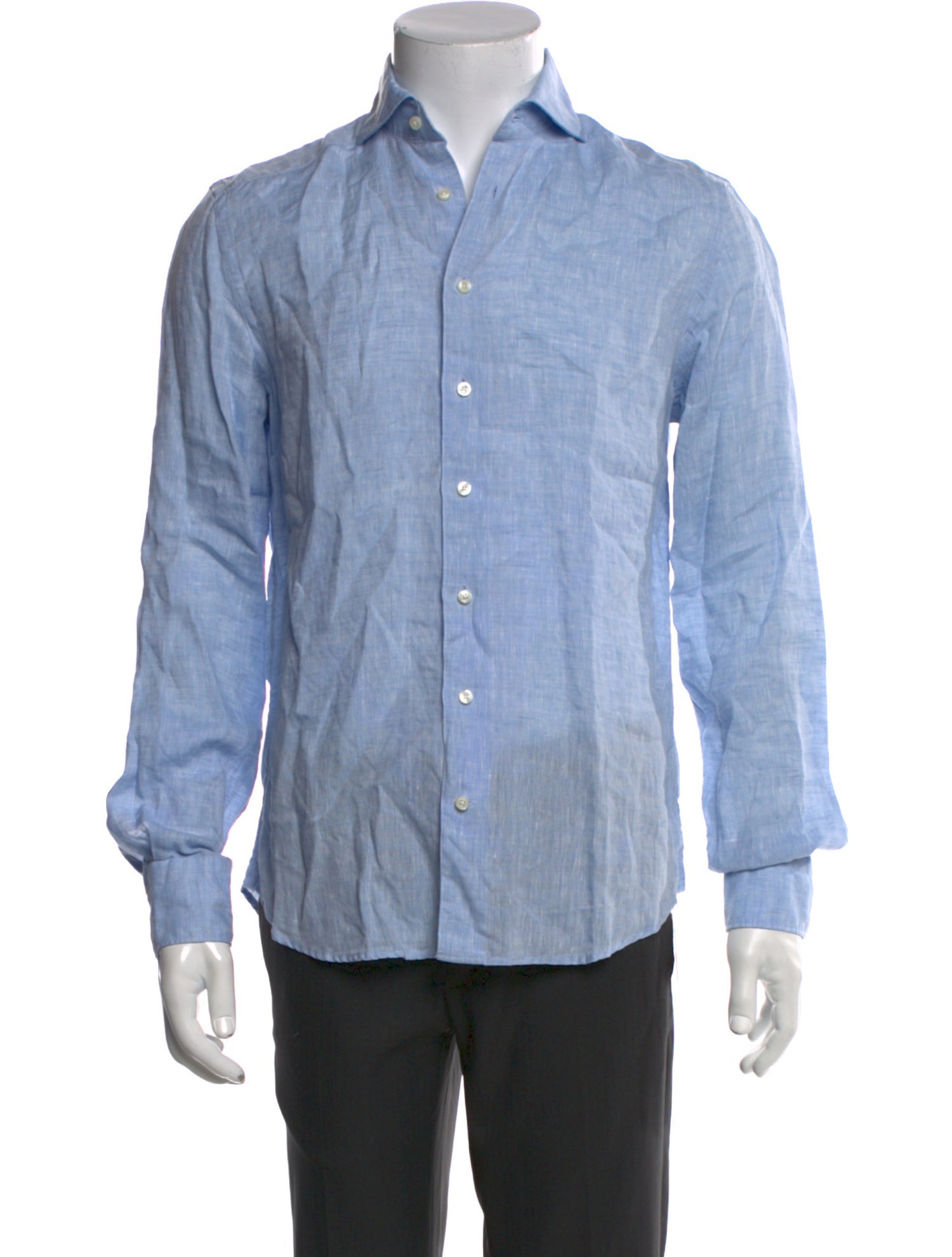 Suitsupply Linen Striped Dress Shirt