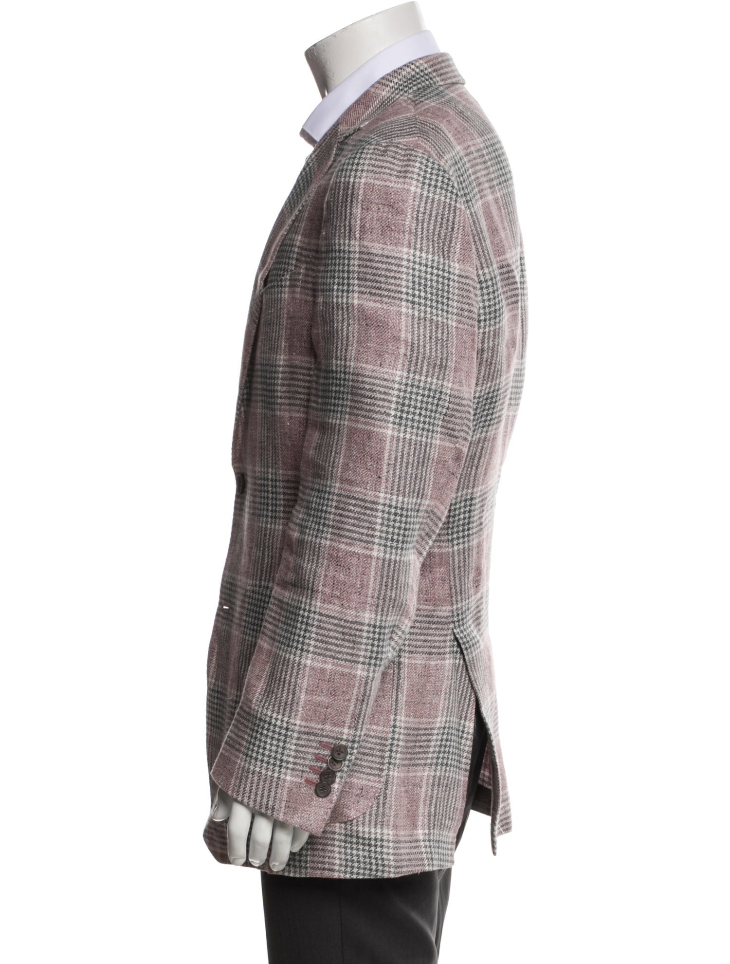 Suitsupply Linen Houndstooth Print Sport Coat