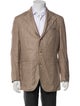 Suitsupply Linen Houndstooth Print Blazer