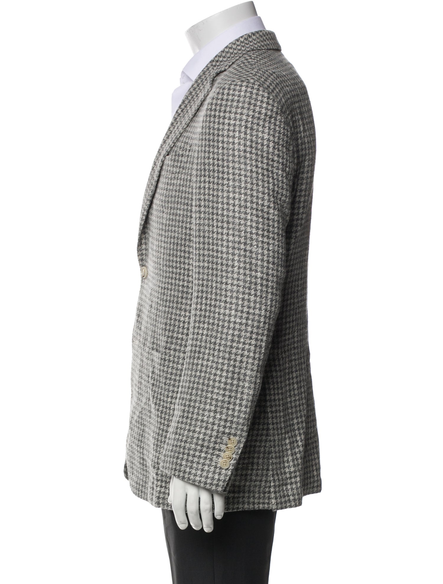 Suitsupply Houndstooth Print Peacoat