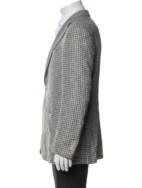Suitsupply Houndstooth Print Peacoat