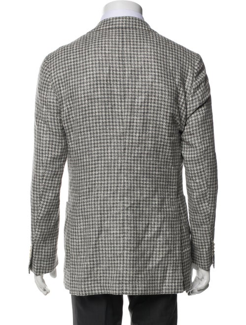Suitsupply Houndstooth Print Peacoat