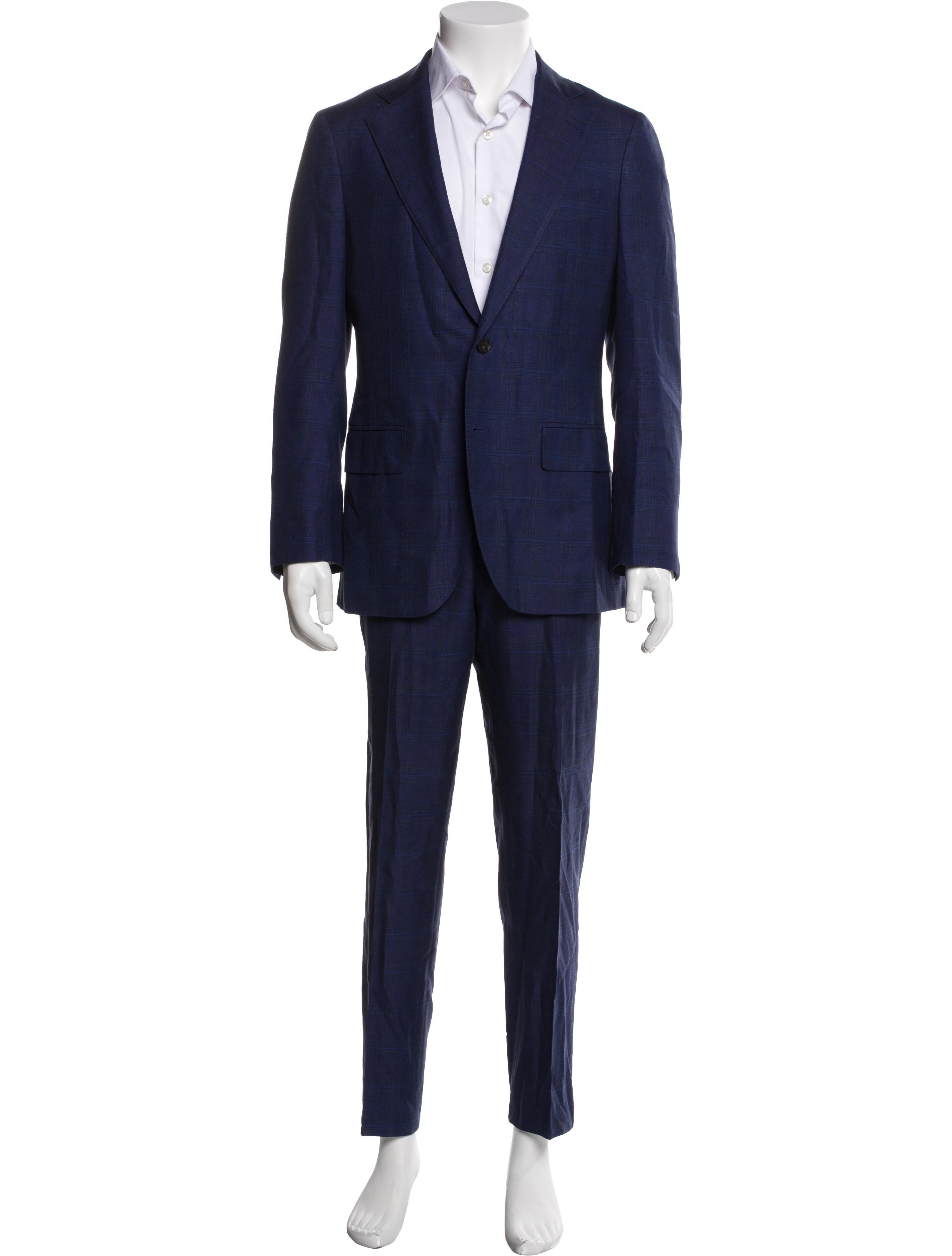 Suitsupply Wool Plaid Print Two-Piece Suit