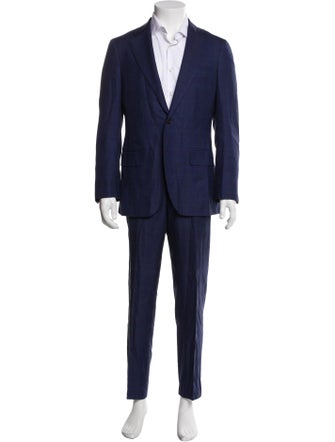 Suitsupply Wool Plaid Print Two-Piece Suit