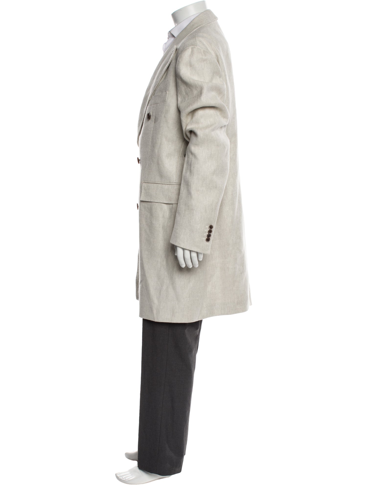 Suitsupply Linen Peacoat
