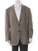 Suitsupply Houndstooth Print Embroidered Accent Blazer