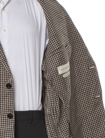 Suitsupply Houndstooth Print Embroidered Accent Blazer
