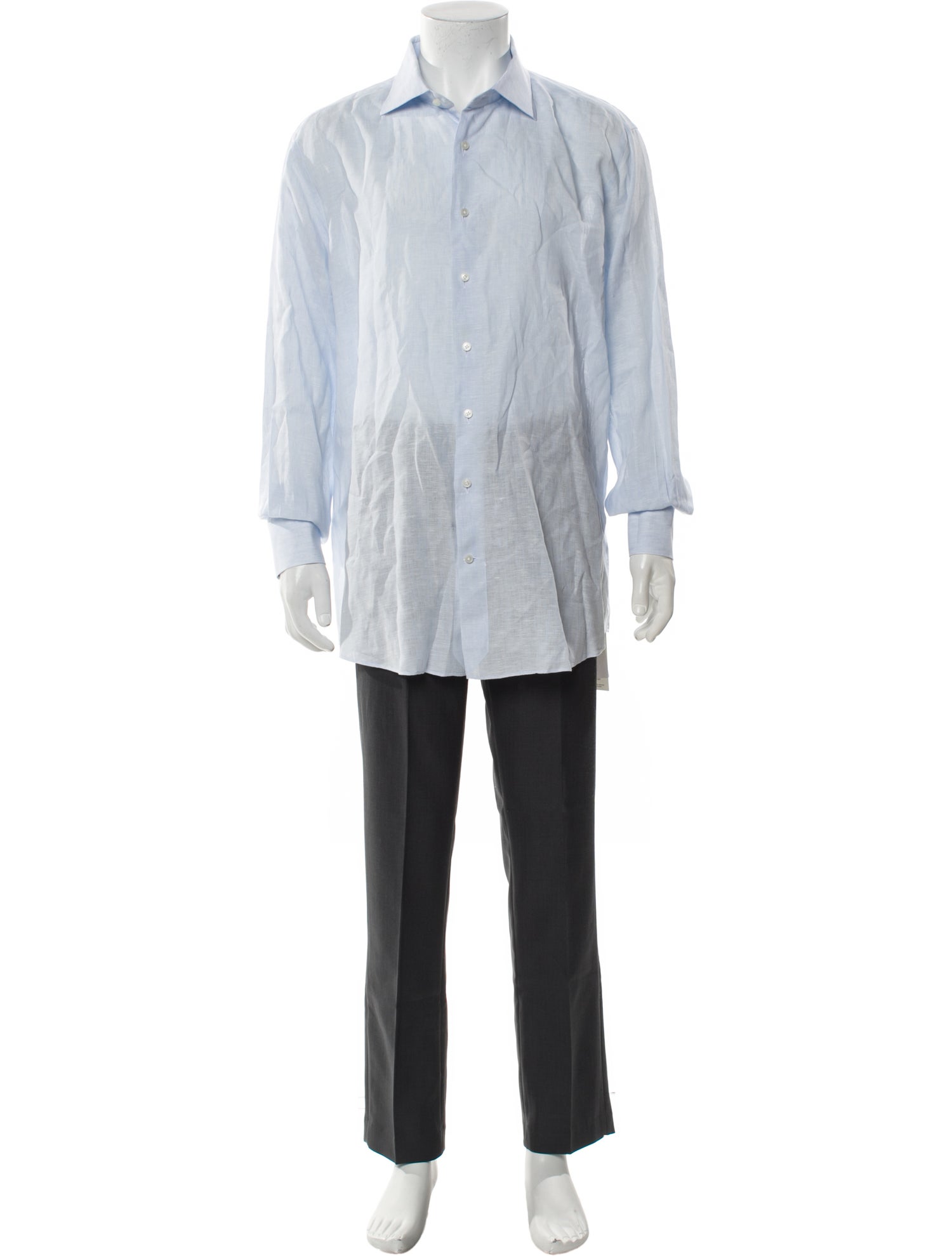 Suitsupply Linen Striped Dress Shirt
