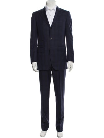 Suitsupply Wool Plaid Print Two-Piece Suit