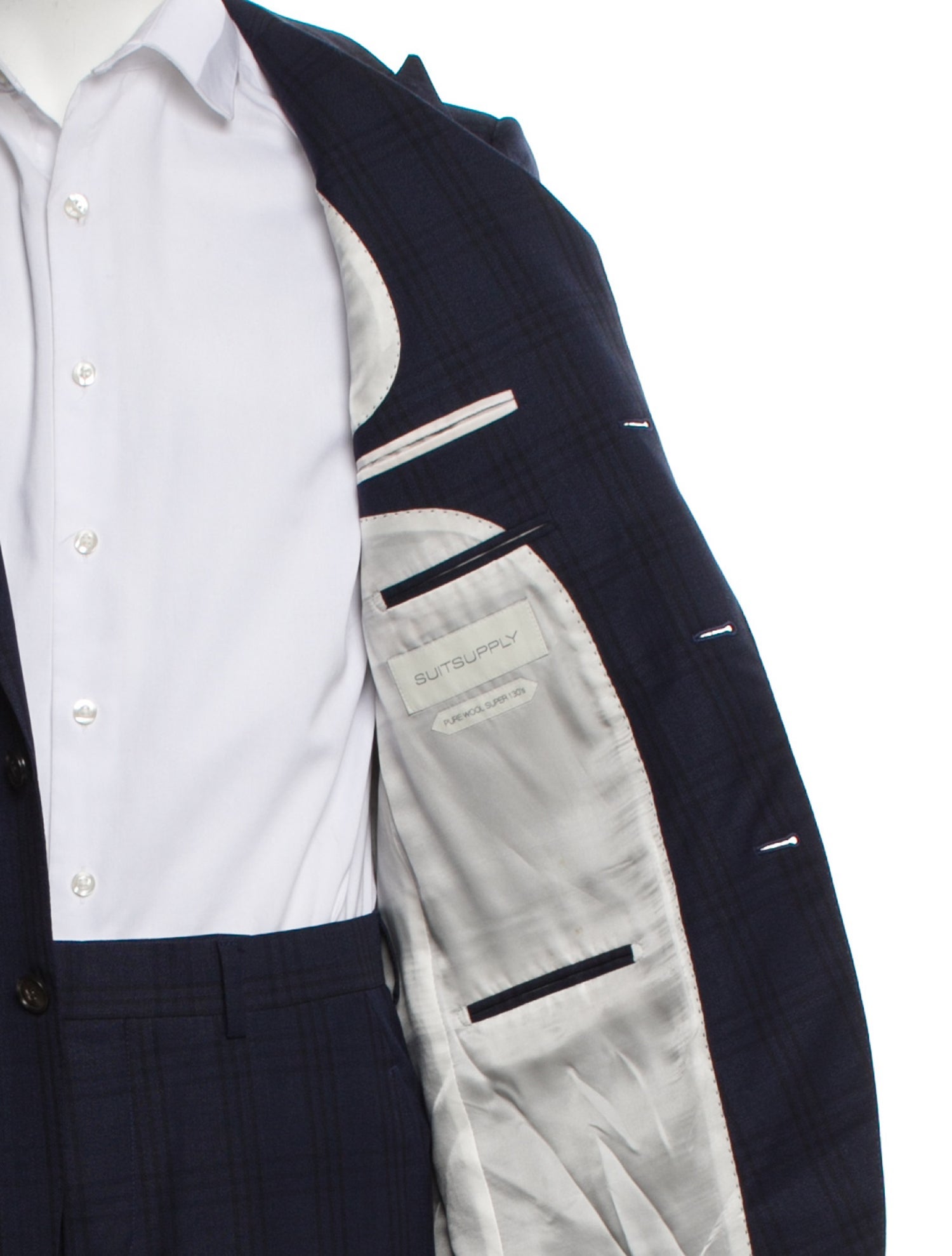 Suitsupply Wool Plaid Print Two-Piece Suit