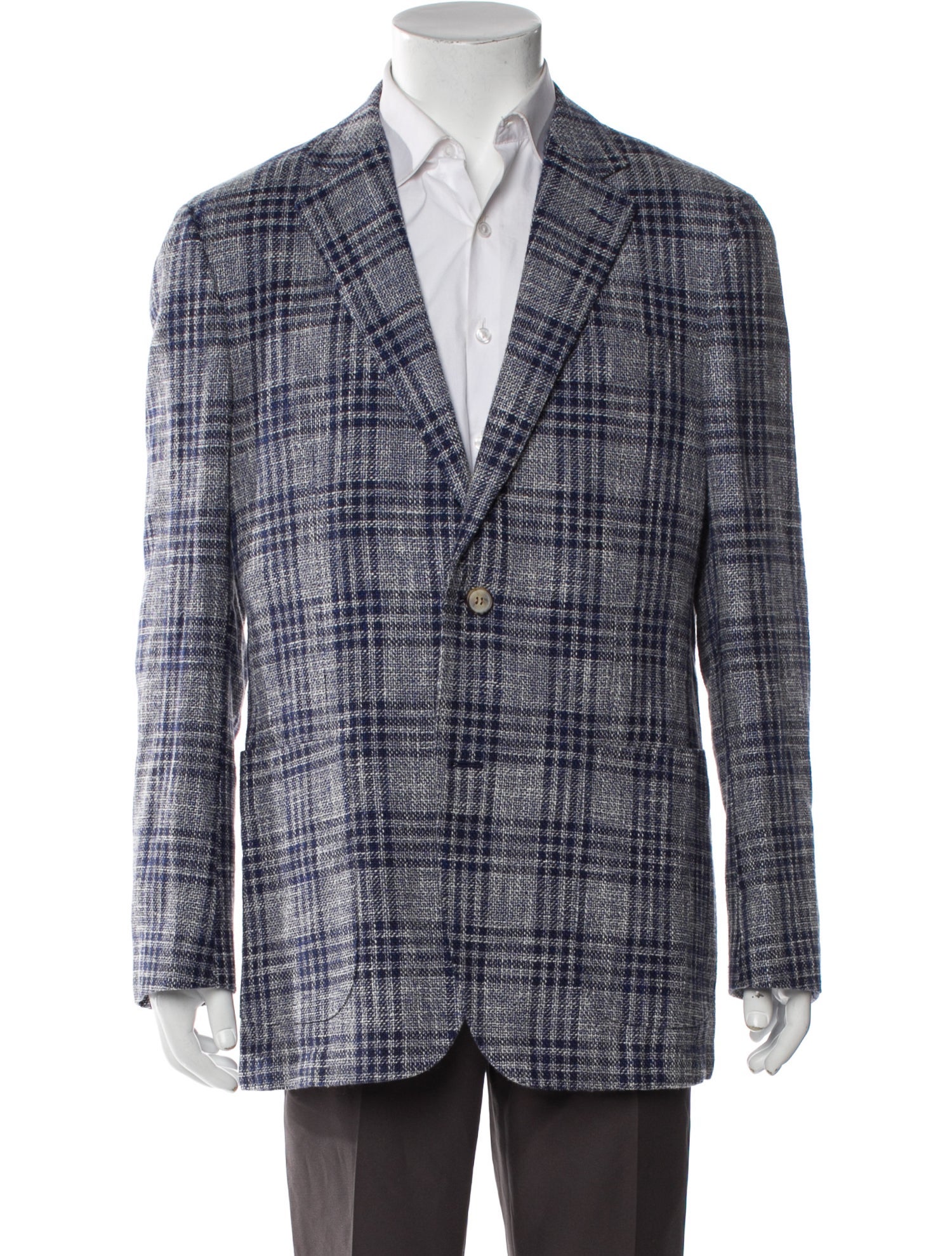 Suitsupply Plaid Print Blazer