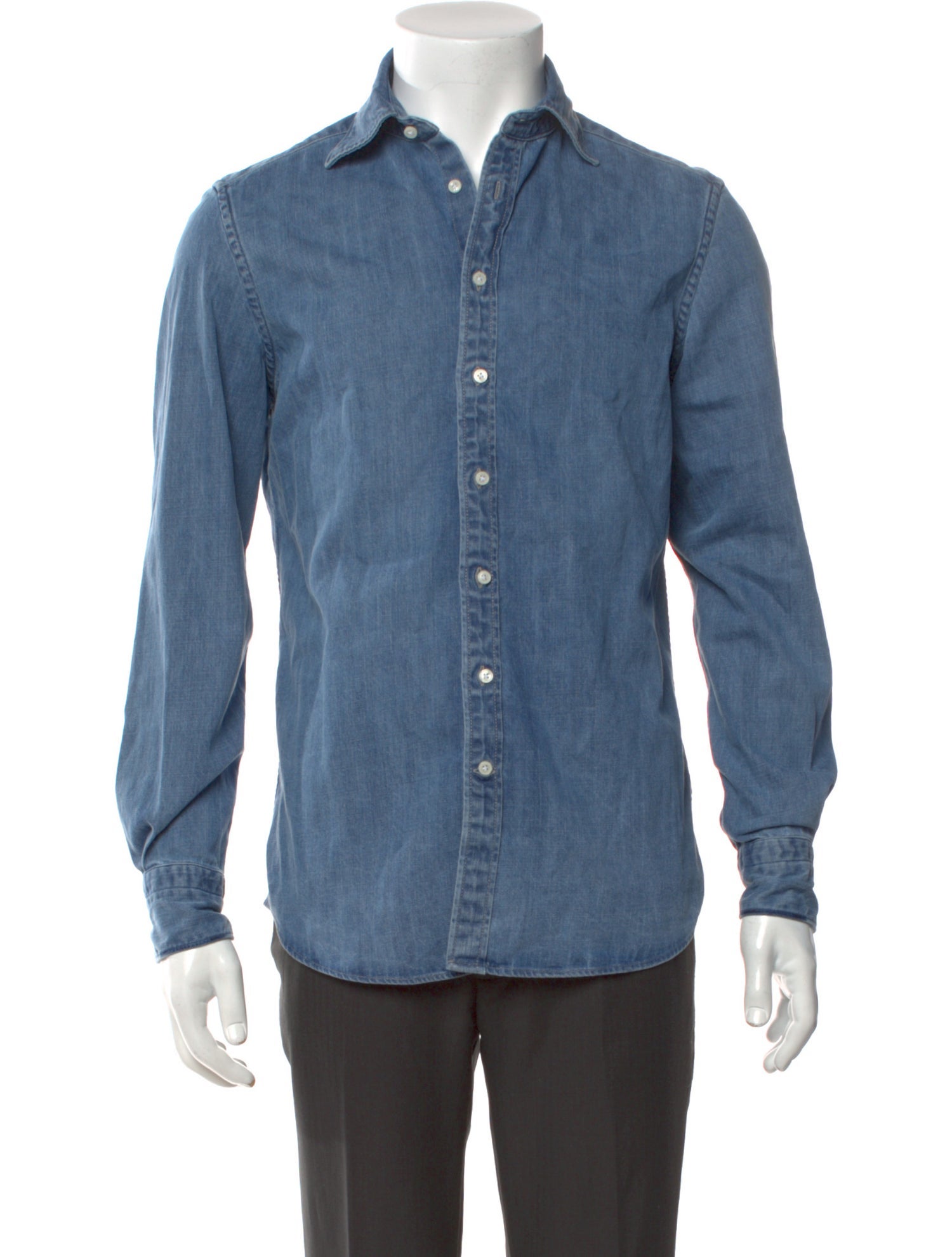 Suitsupply Long Sleeve Denim Shirt