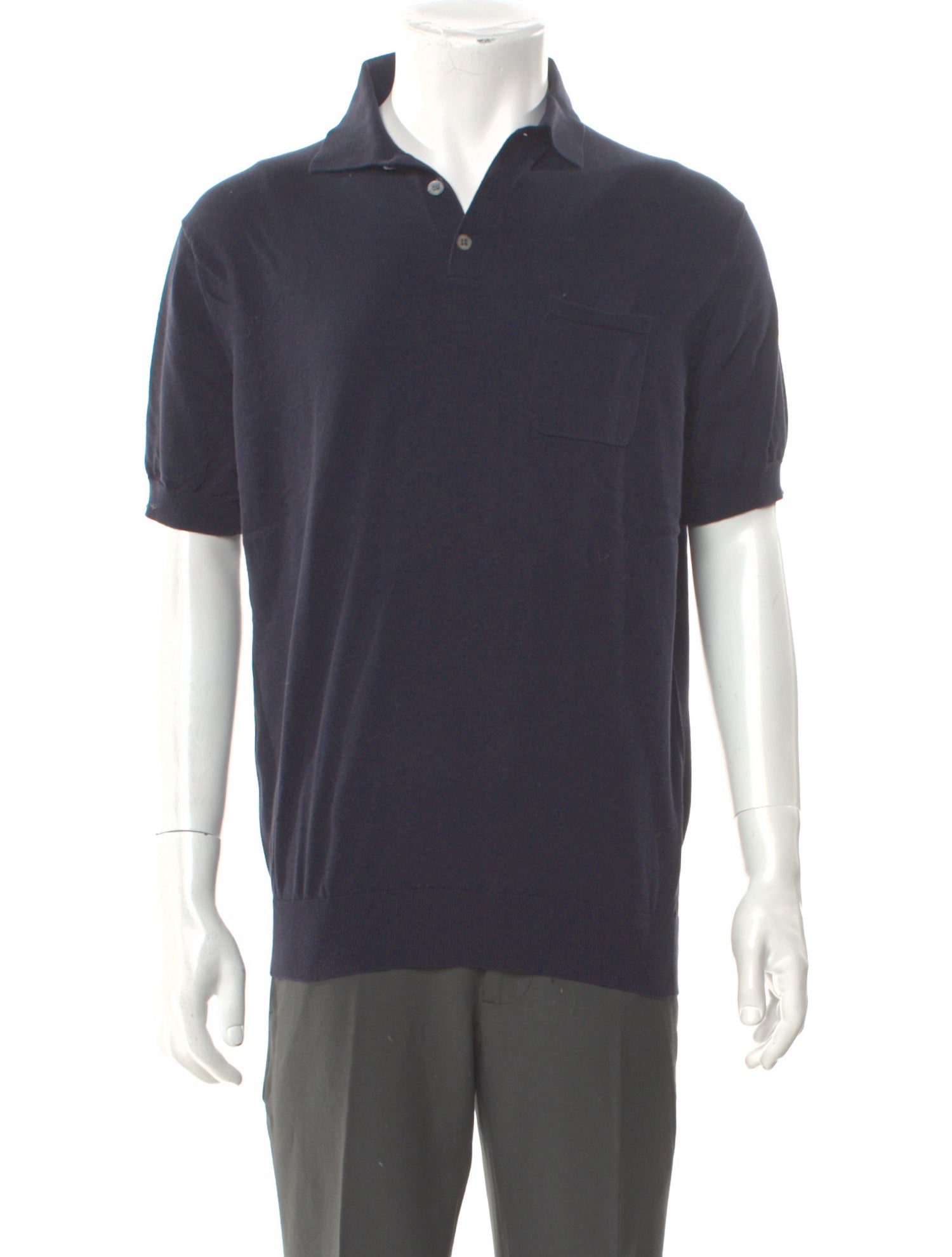 Suitsupply V-Neck Short Sleeve Polo Shirt
