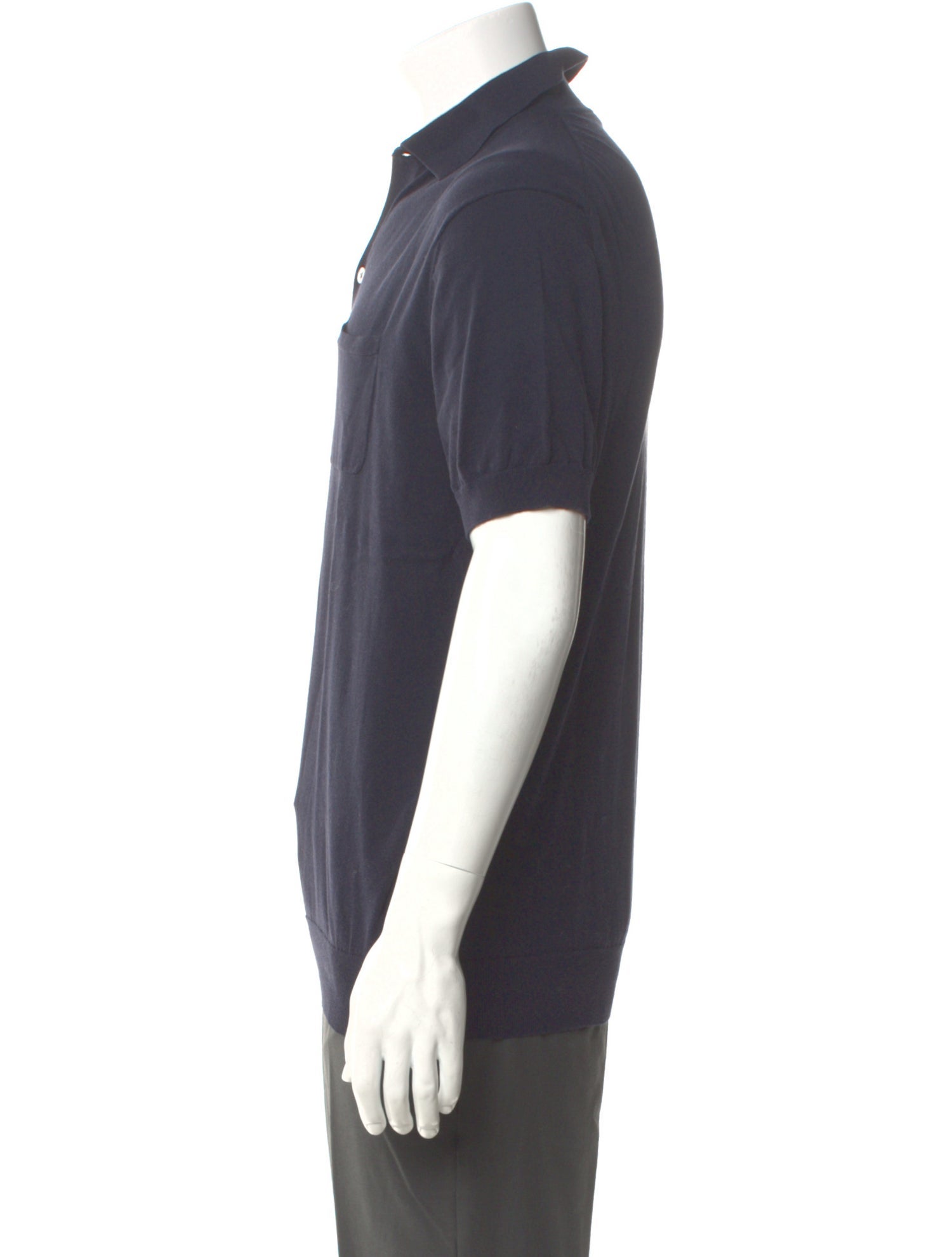 Suitsupply V-Neck Short Sleeve Polo Shirt