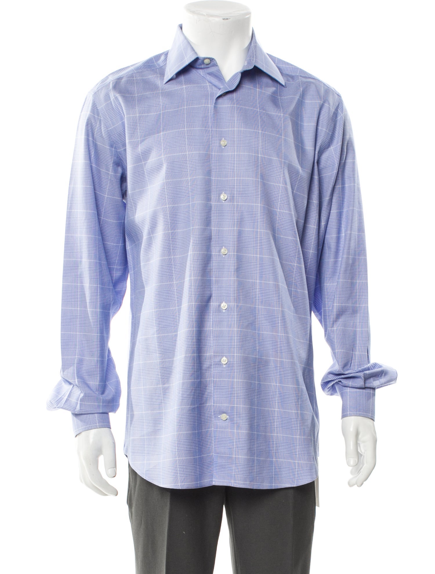 Suitsupply Plaid Print Long Sleeve Dress Shirt