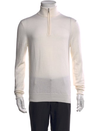 Suitsupply Merino Wool Turtleneck Polo Sweater