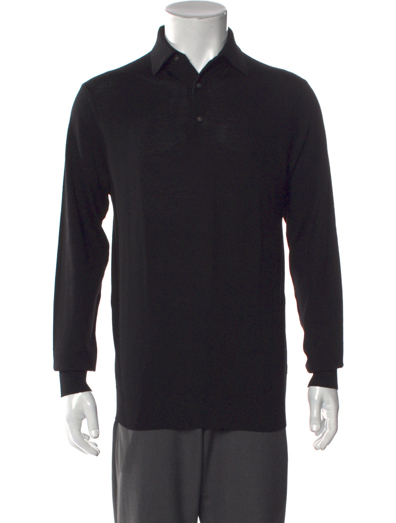 Suitsupply Wool Crew Neck Polo Sweater