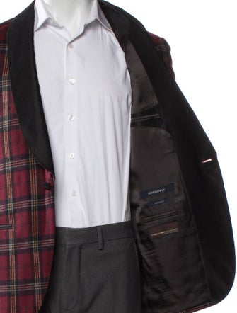 Suitsupply Wool Plaid Print Sport Coat