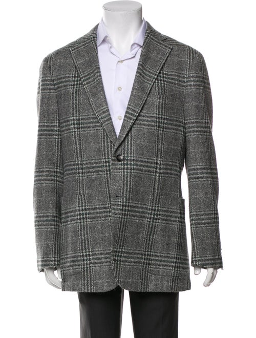 Suitsupply Wool Plaid Print Blazer