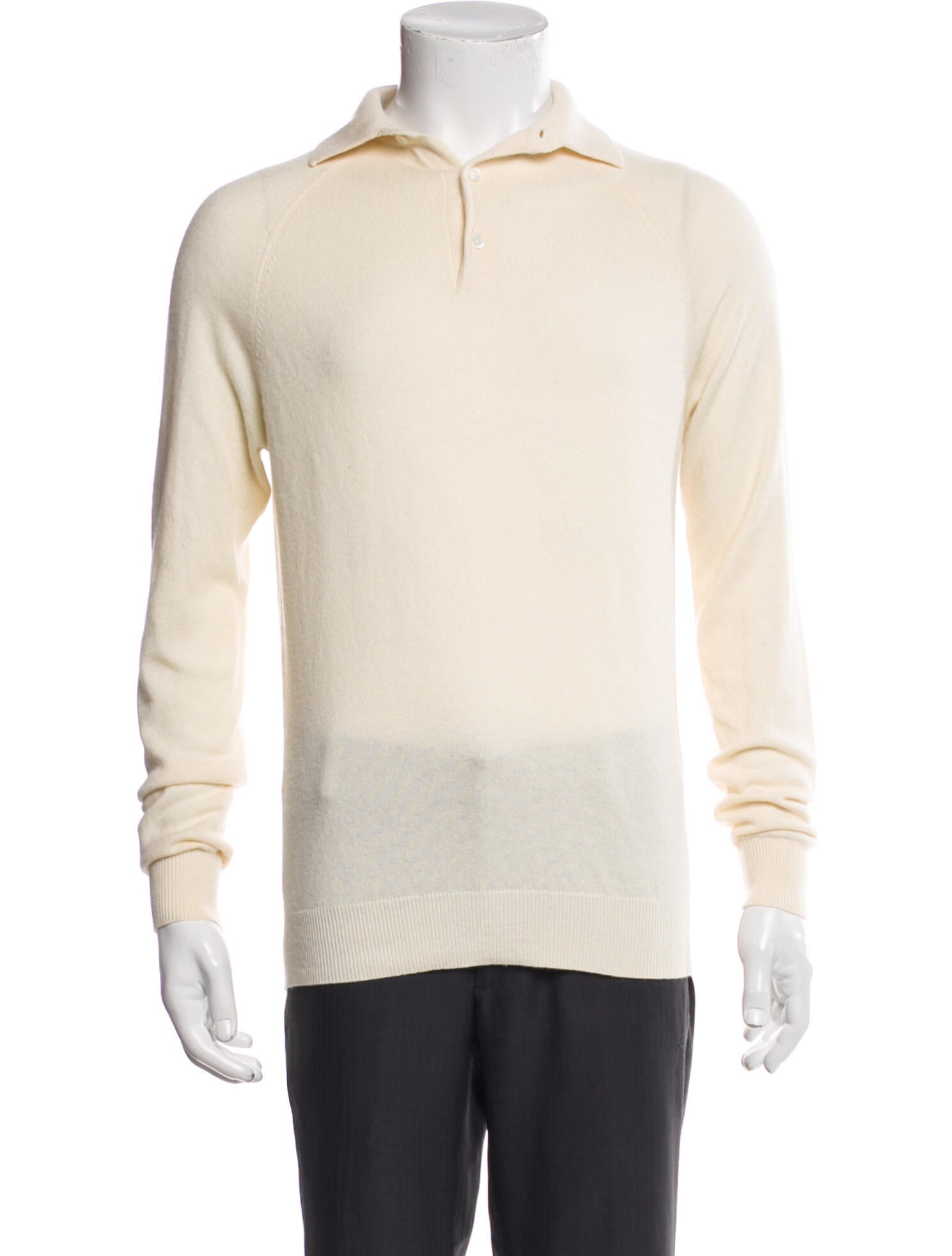 Suitsupply Wool Collar Polo Sweater