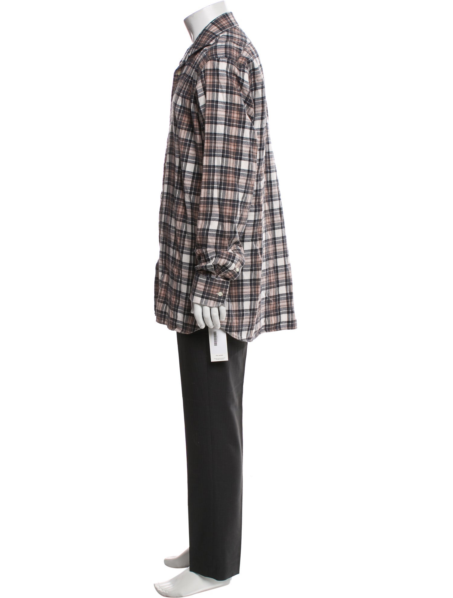 Suitsupply Plaid Print Long Sleeve Shirt