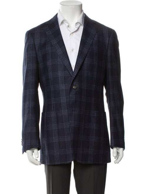 Suitsupply Wool Plaid Print Blazer