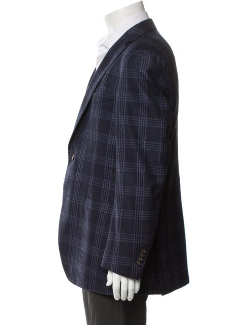 Suitsupply Wool Plaid Print Blazer