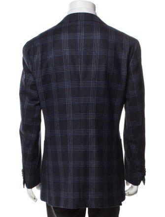 Suitsupply Wool Plaid Print Blazer
