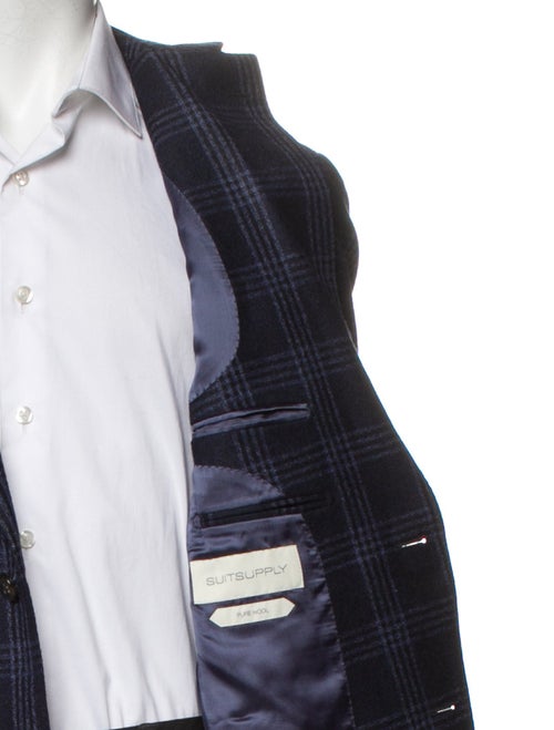 Suitsupply Wool Plaid Print Blazer