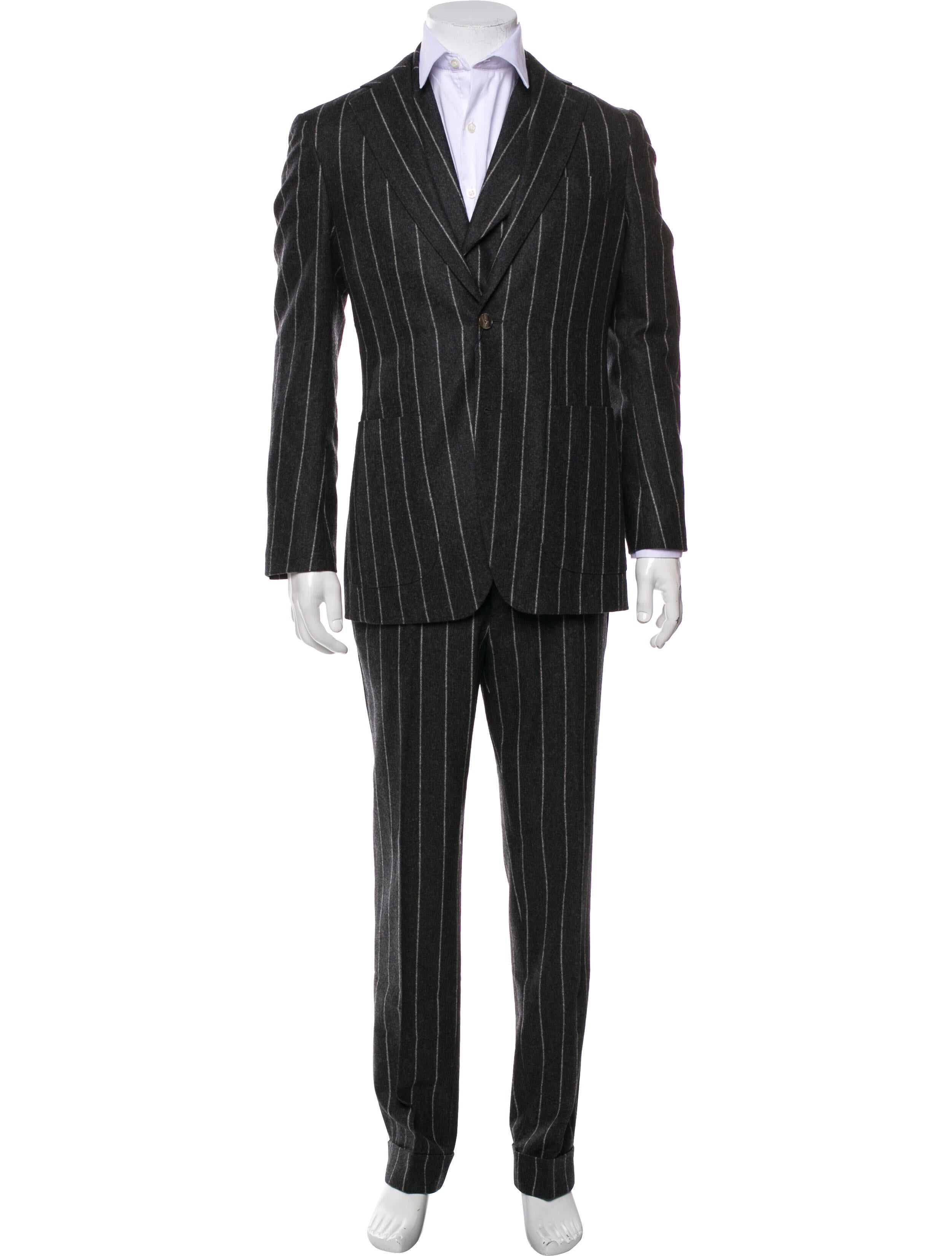 Suitsupply Wool Striped Three-Piece Suit