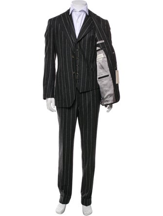 Suitsupply Wool Striped Three-Piece Suit