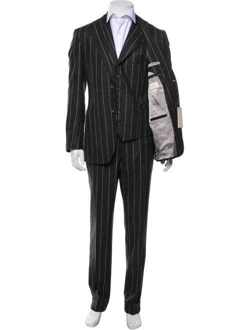 Suitsupply Wool Striped Three-Piece Suit