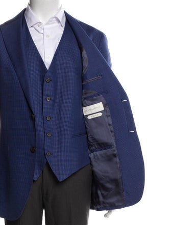 Suitsupply Wool Plaid Print Suit Vest