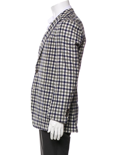 Suitsupply Wool Plaid Print Blazer