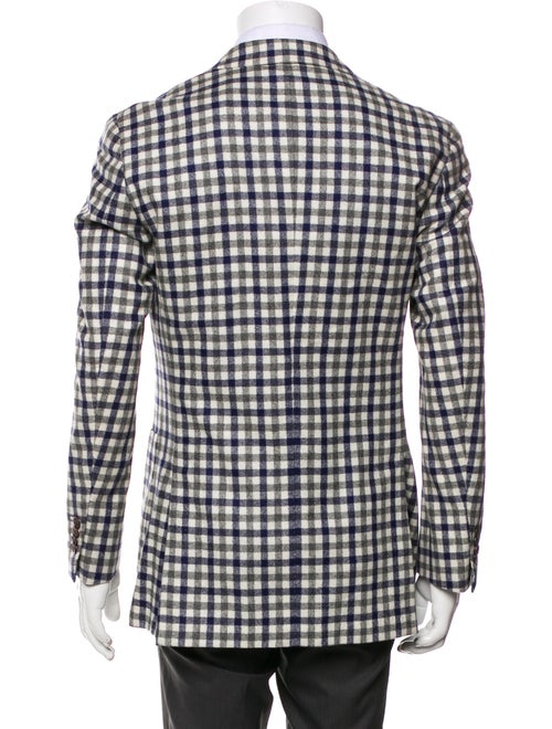 Suitsupply Wool Plaid Print Blazer