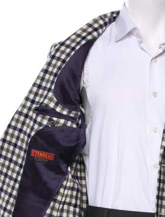 Suitsupply Wool Plaid Print Blazer