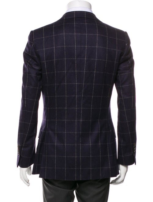 Suitsupply Wool Plaid Print Blazer