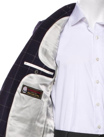 Suitsupply Wool Plaid Print Blazer