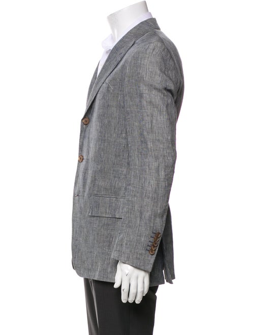 Suitsupply Linen Plaid Print Blazer