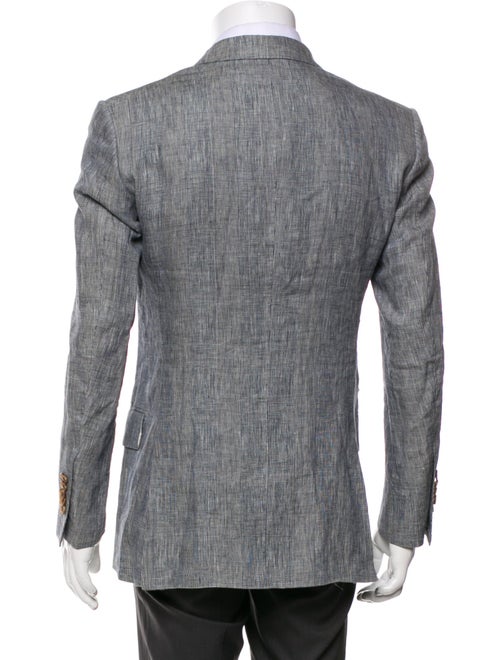 Suitsupply Linen Plaid Print Blazer