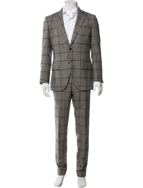 Suitsupply Wool Houndstooth Print Two-Piece Suit