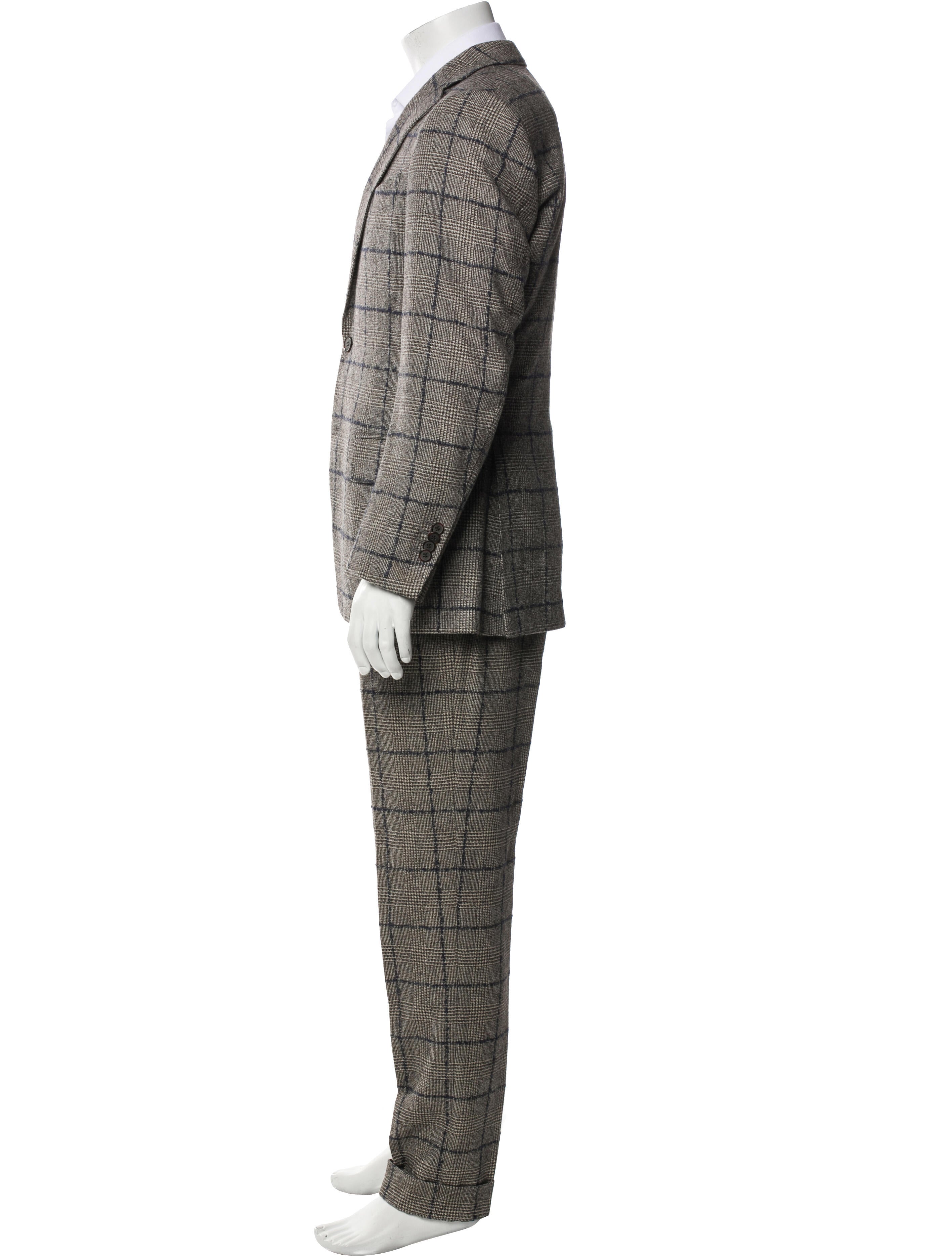 Suitsupply Wool Houndstooth Print Two-Piece Suit